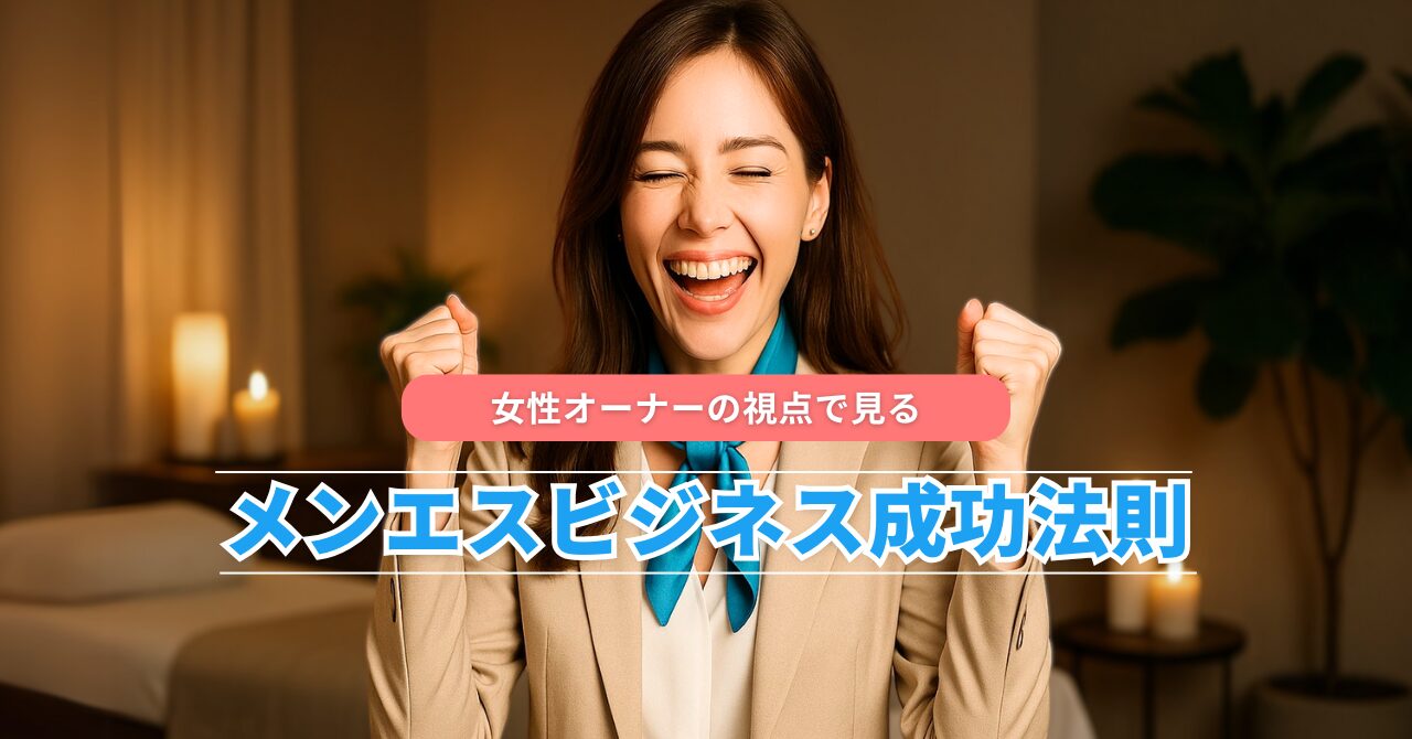 女性オーナーの視点で見る、メンズエステビジネスの成功法則
