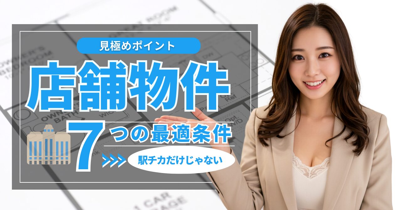 駅チカだけじゃない！メンズエステ店舗に最適な物件選びで失敗しない7つの条件との見極めポイント